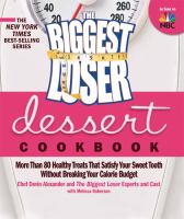 Book cover for the biggest loser dessert cookbook
